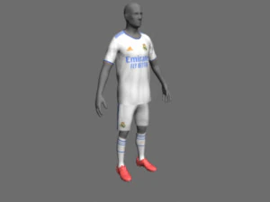 Real madrid jersey 2021-2022 3D Model