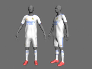 Real madrid jersey 2021-2022 Modelo 3D