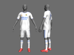 Real madrid jersey 2021-2022 Modelo 3D