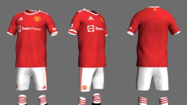 manchester utd jersey 21-22 Model 3D .c4d .max .obj .3ds .fbx .stl .blend