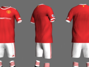 manchester utd jersey 21-22 Model 3D