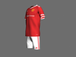 manchester utd jersey 21-22 Model 3D
