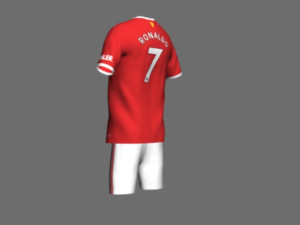 manchester utd jersey 21-22 Model 3D
