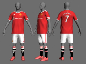 manchester utd jersey 21-22 Model 3D