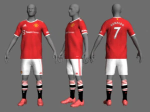 manchester utd jersey 21-22 3D Model