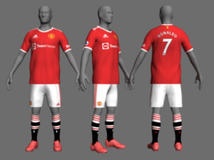 manchester utd jersey 21-22 Model 3D
