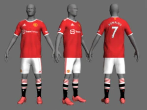 manchester utd jersey 21-22 3D Model