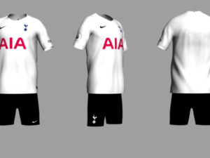 tottenham hotspur jersey 2021 - 2022 Modelo 3D