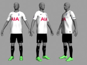 tottenham hotspur jersey 2021 - 2022 Modelo 3D
