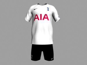 tottenham hotspur jersey 2021 - 2022 Modelo 3D