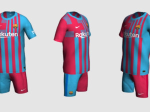 barcelona fc jersey 2021 - 2022 3D मॉडल