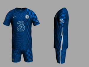 chelsea jersey 2021-2022 3D मॉडल