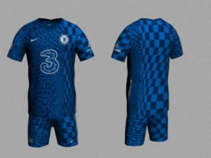 chelsea jersey 2021-2022 3D Model