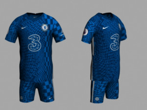 chelsea jersey 2021-2022 3D मॉडल