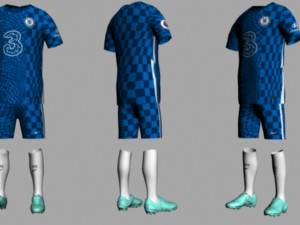 chelsea jersey 2021-2022 3D मॉडल