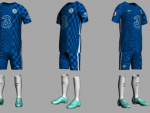 chelsea jersey 2021-2022 3D मॉडल