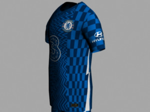 chelsea jersey 2021-2022 3D मॉडल