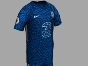 chelsea jersey 2021-2022 3D मॉडल