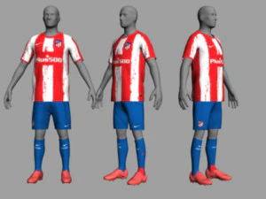 atletico madrid 21-22 3D Model