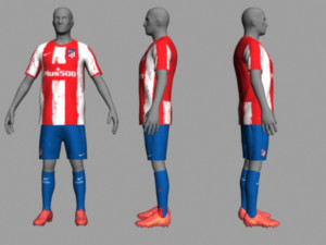 atletico madrid 21-22 3D 모델