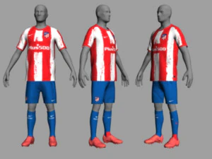 atletico madrid 21-22 3D Model