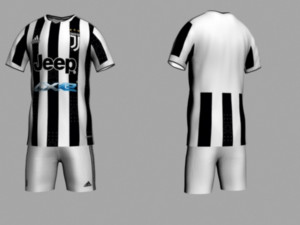 juventus home jersey 21-22 3D Model