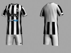 juventus home jersey 21-22 3D Model