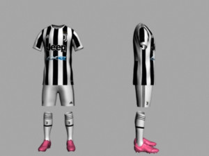 juventus home jersey 21-22 3D Model