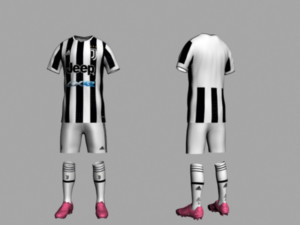 juventus home jersey 21-22 3D Model