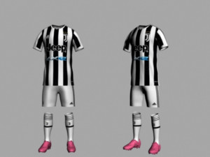 juventus home jersey 21-22 3D Model