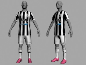 juventus home jersey 21-22 3D Model