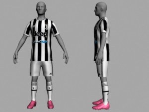 juventus home jersey 21-22 3D Model