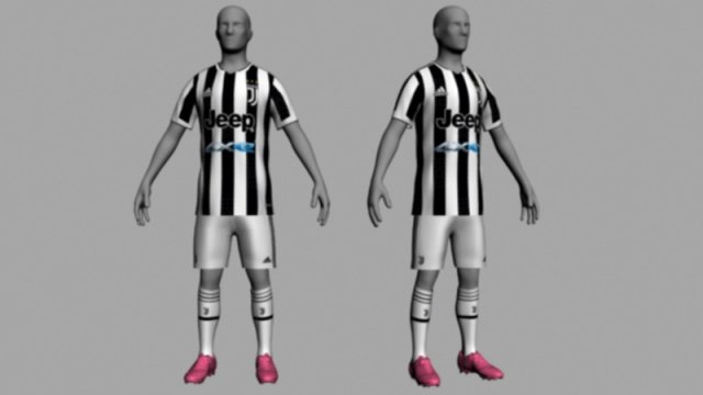 juventus home jersey 21 22 3D Model in Spor Malzemeleri 3DExport