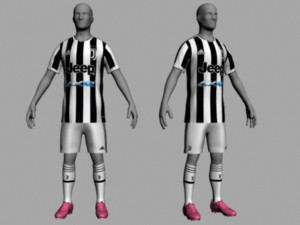 juventus home jersey 21-22 3D Model