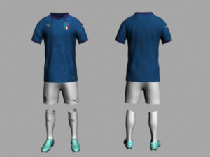 italy home jersey 2021 3D 模型