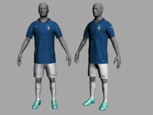 italy home jersey 2021 3D 模型