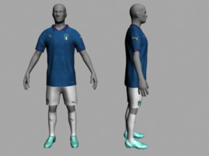 italy home jersey 2021 3D 模型