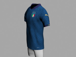 italy home jersey 2021 3D 模型