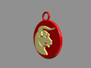 taurus pendant Model 3D