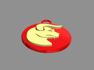 taurus pendant Model 3D