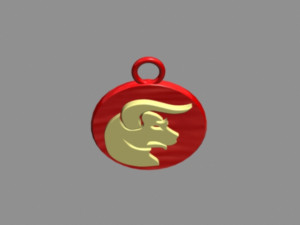 taurus pendant Model 3D