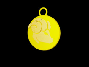 aries pendant Modelo 3D