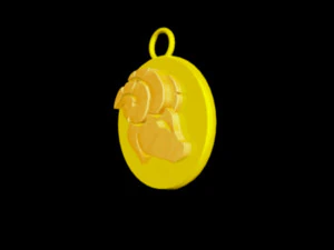 aries pendant 3D Model