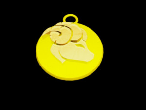 aries pendant Modelo 3D