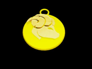 aries pendant 3D Model