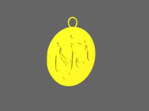 liontin libra Model 3D