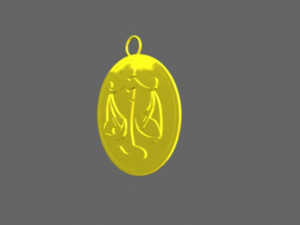 libra pendant Modelo 3D