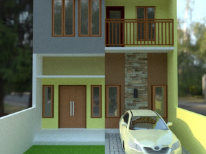 Simple modern house 3D Model