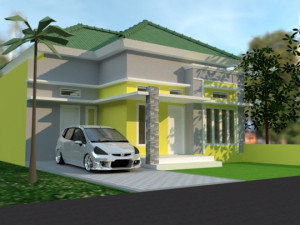 modern living residence 3D 模型
