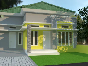 modern living residence 3D Model